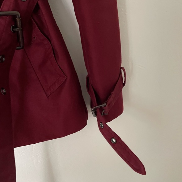 Coach Burgundy Trench Coat - Picture 7 of 8